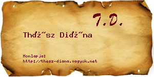 Thész Diána névjegykártya
